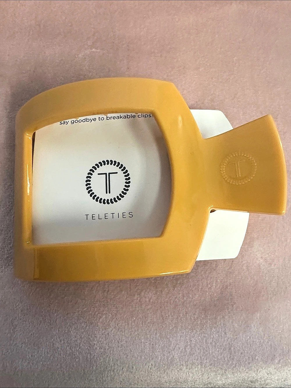TELETIES The Flat Clip Yellow Hair Clip